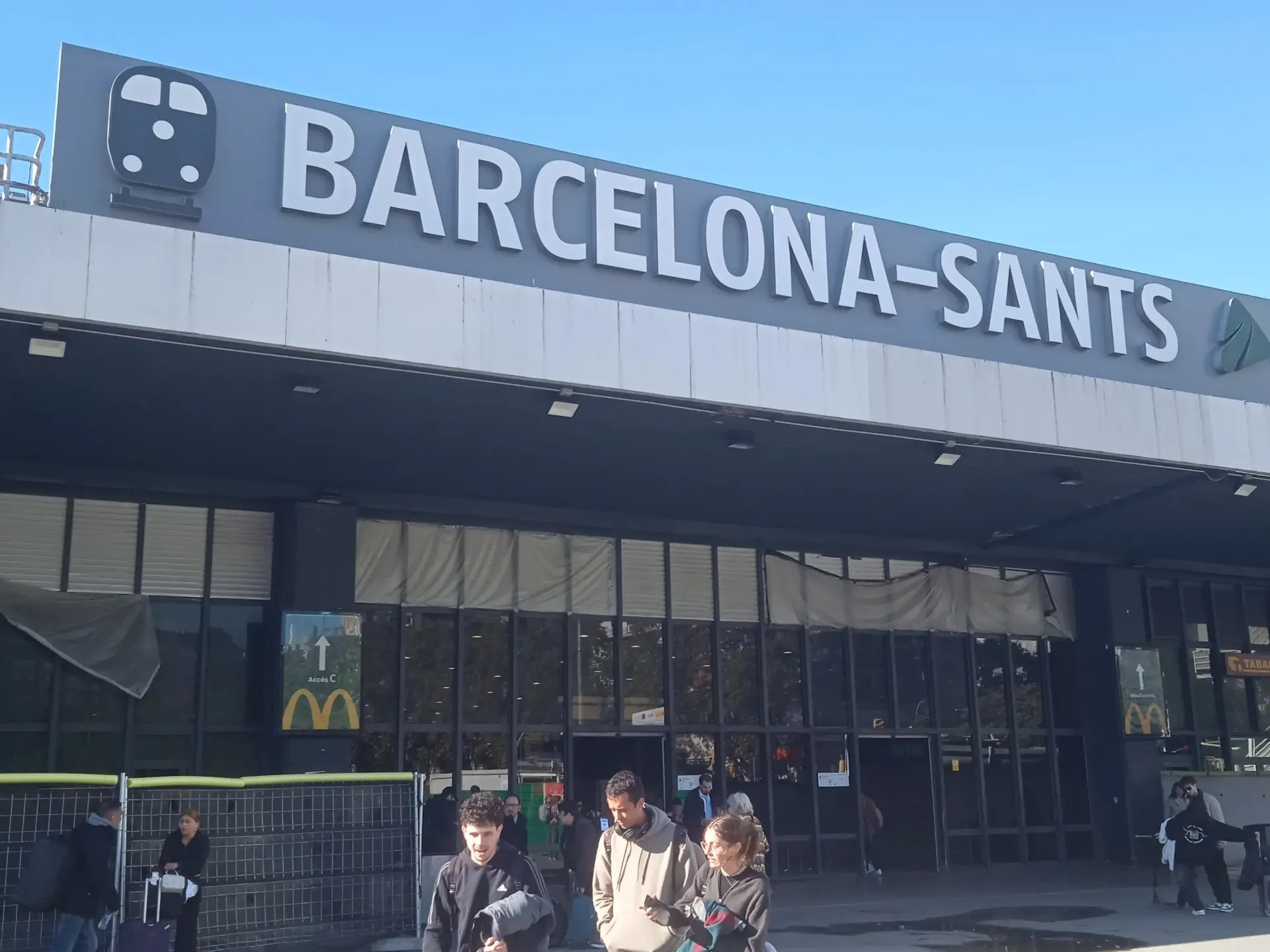 estación de tren Barcelona-Sants